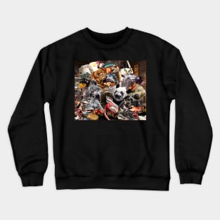 Animals Selfie In Restaurant Crewneck Sweatshirt